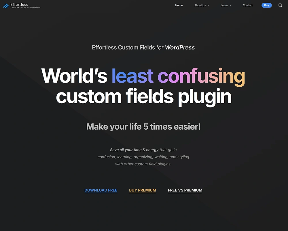 Effortless Custom Fields