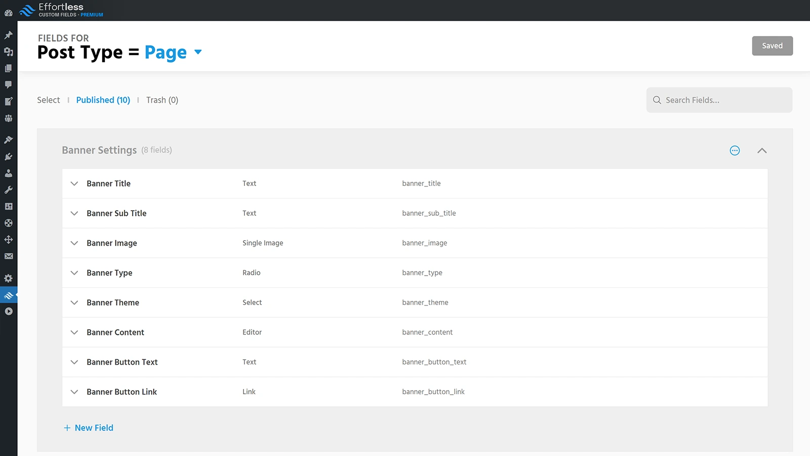 Effortless Custom Fields