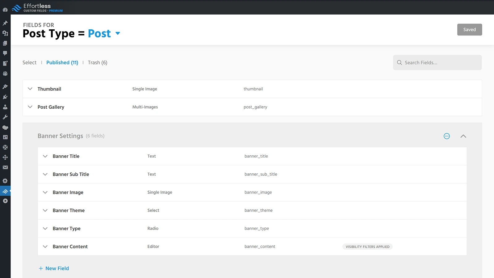 Effortless Custom Fields
