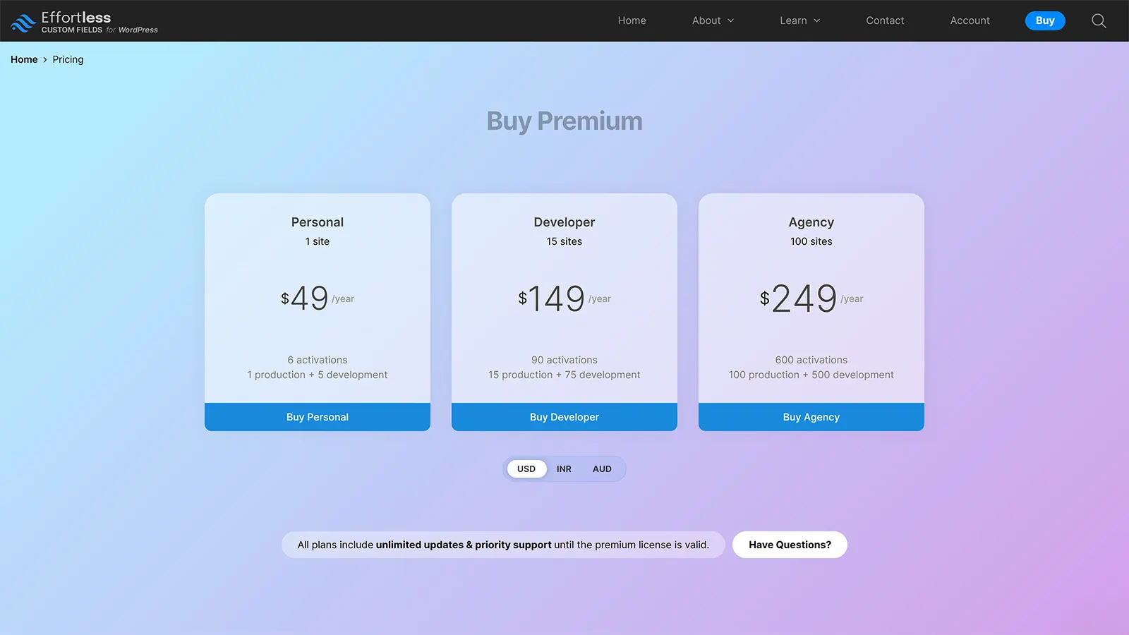 License & Subscription