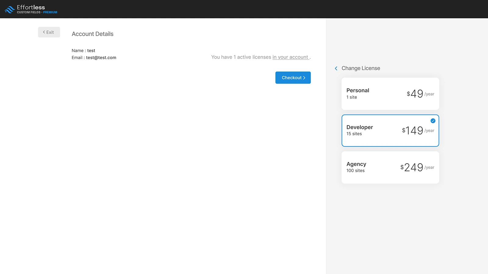 License & Subscription