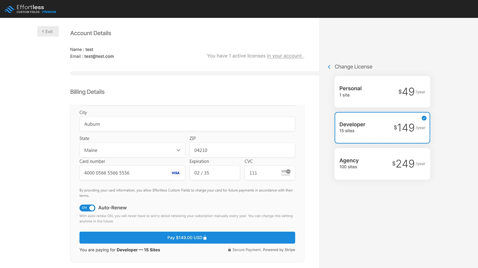 License & Subscription
