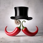 chilly mustache & hat